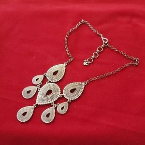 Lucky Brand Teardrop Silver metal necklace